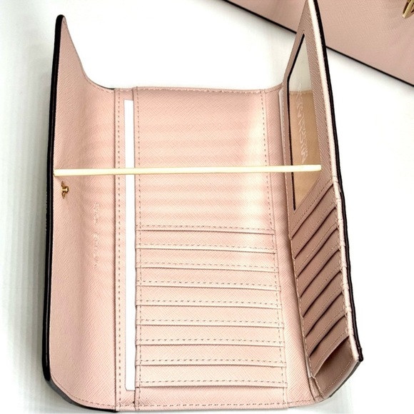 Michael Kors Charlotte Large Top-Zip Tote Bag & Matching Trifold Wallet - Picture 10 of 12